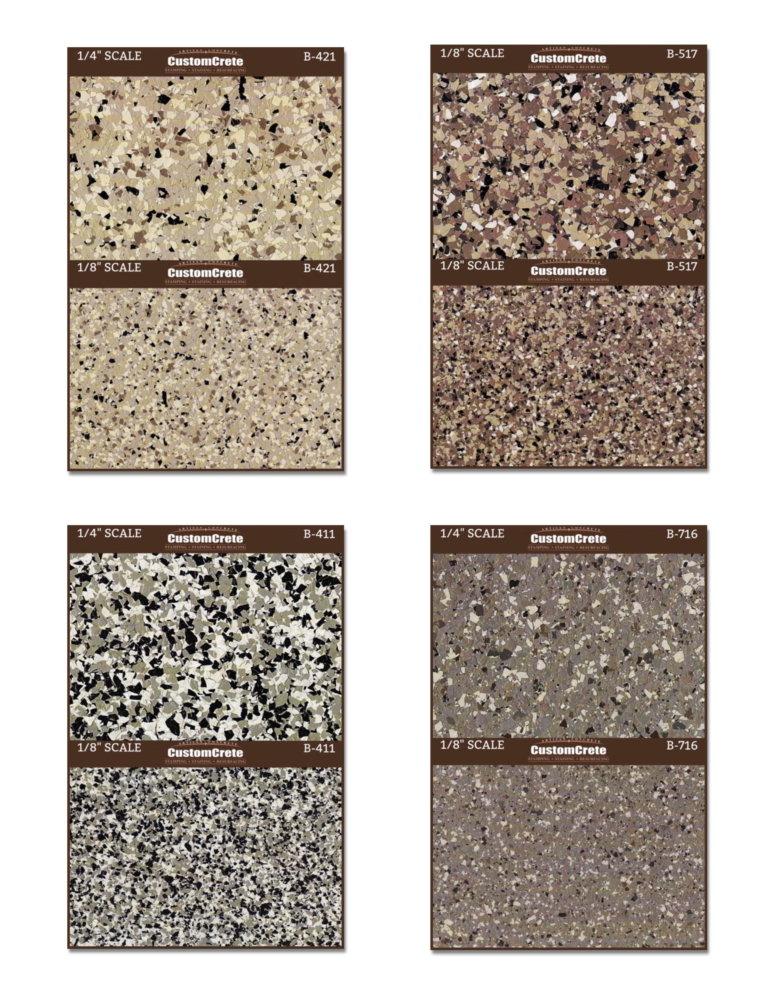 Epoxy Flake Color Chart